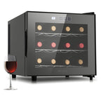 12- Bottle Wine Cooler Refrigerator,Mini Wine Cellars(54-66°F),Countertop Wine Cooler with Digital Temperature Control