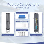 13' x 13' Outdoor Canopy Patio Gazebo Reinforced garden Pop-up Canopy Tentwith Elegant Corner Curtain - 13x13ft