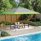 13' x 13' Outdoor Canopy Patio Gazebo Reinforced garden Pop-up Canopy Tentwith Elegant Corner Curtain - 13x13ft