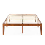 16 Inch Classic Solid Wood Platform Bed Frame in Multiple Finishes