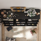 63W 9 Drawer Dresser Accent Dresser for Living Room Bedroom Chest