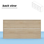 63W 9 Drawer Dresser Accent Dresser for Living Room Bedroom Chest