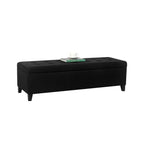 Adeco 50 Bonded Leather Storage Ottoman Bench