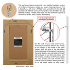 Beveled Rectangular Clear HD Wall Mounted Mirror for Bathroom, Vanity, Bedroom Mirrors, 3 sizes