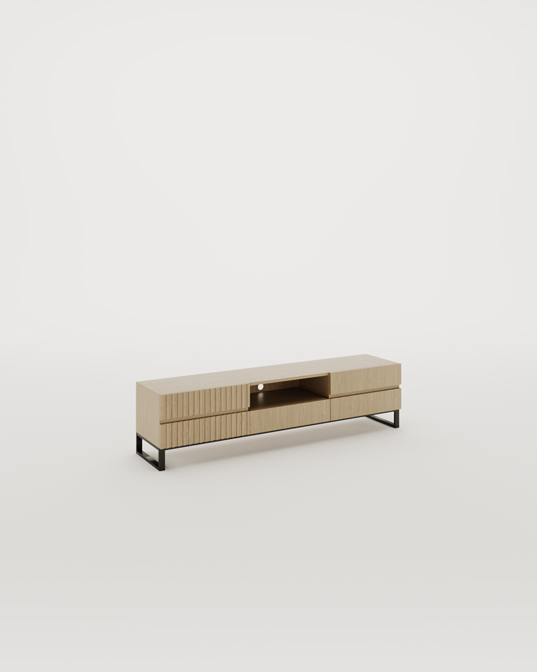 Charlie TV Cabinet, 200–230 cm wide, for media storage in the living room