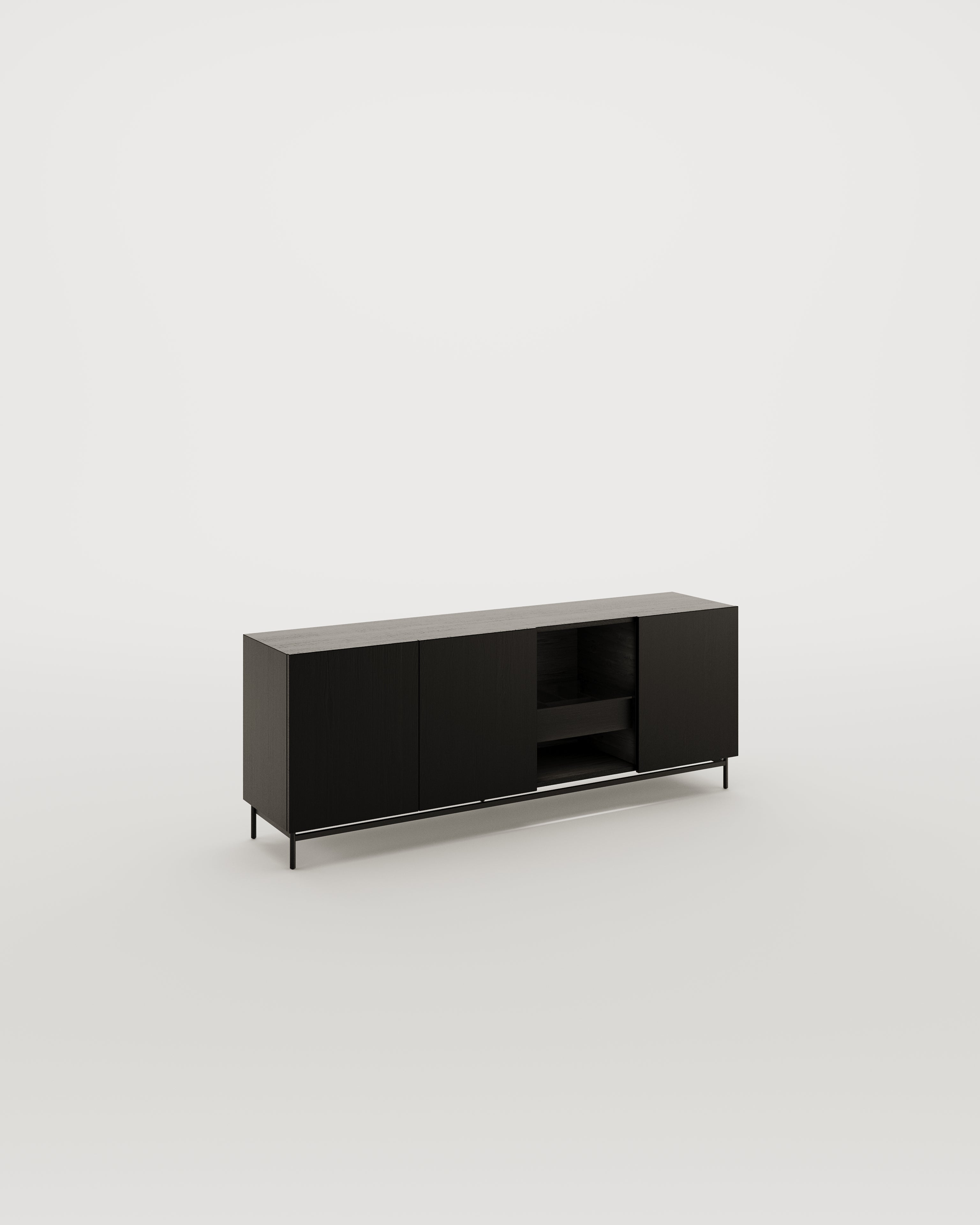 Chicago Sideboard, 200–220 cm wide, for living and dining room storage