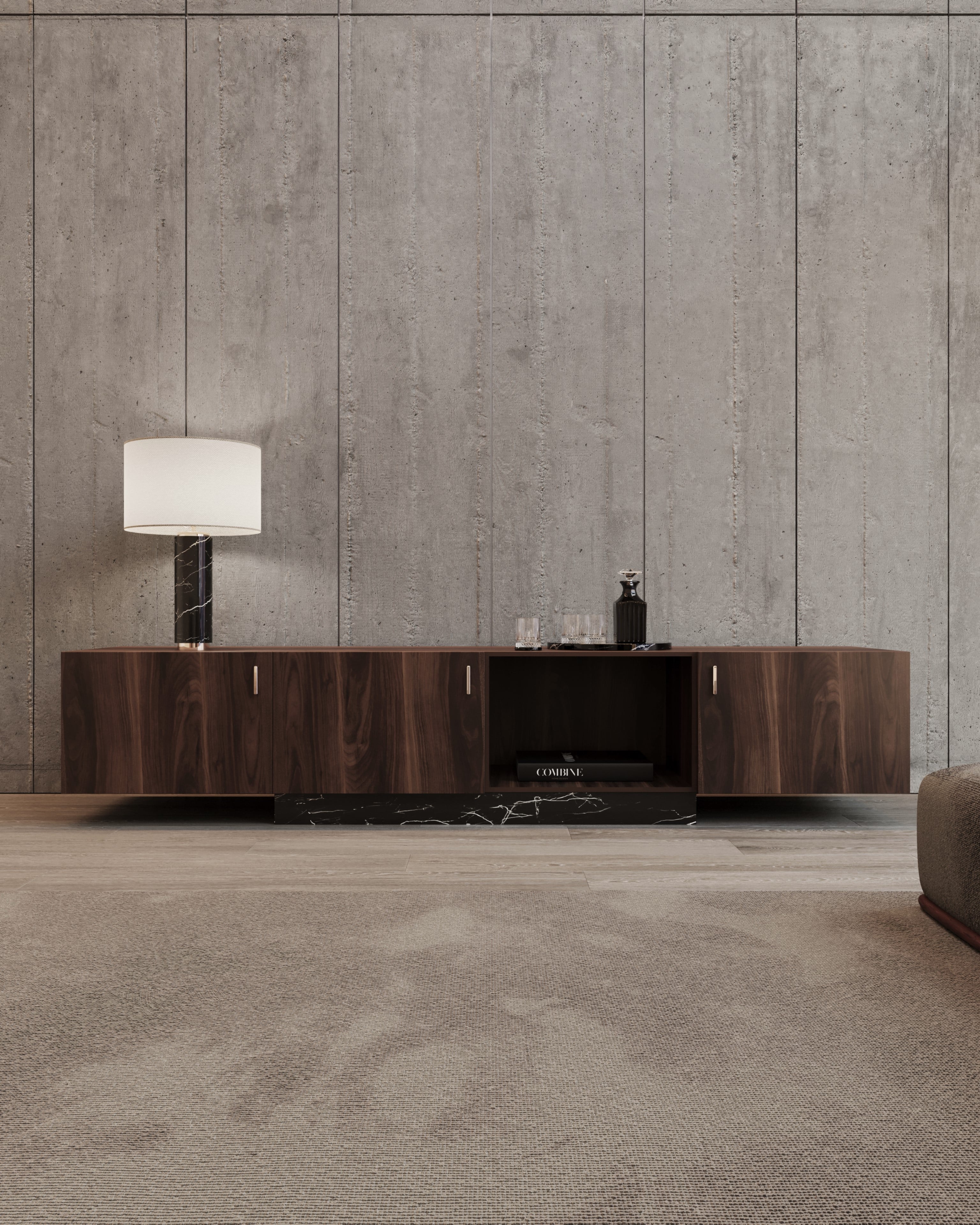 New York TV Cabinet, for media storage in the living room