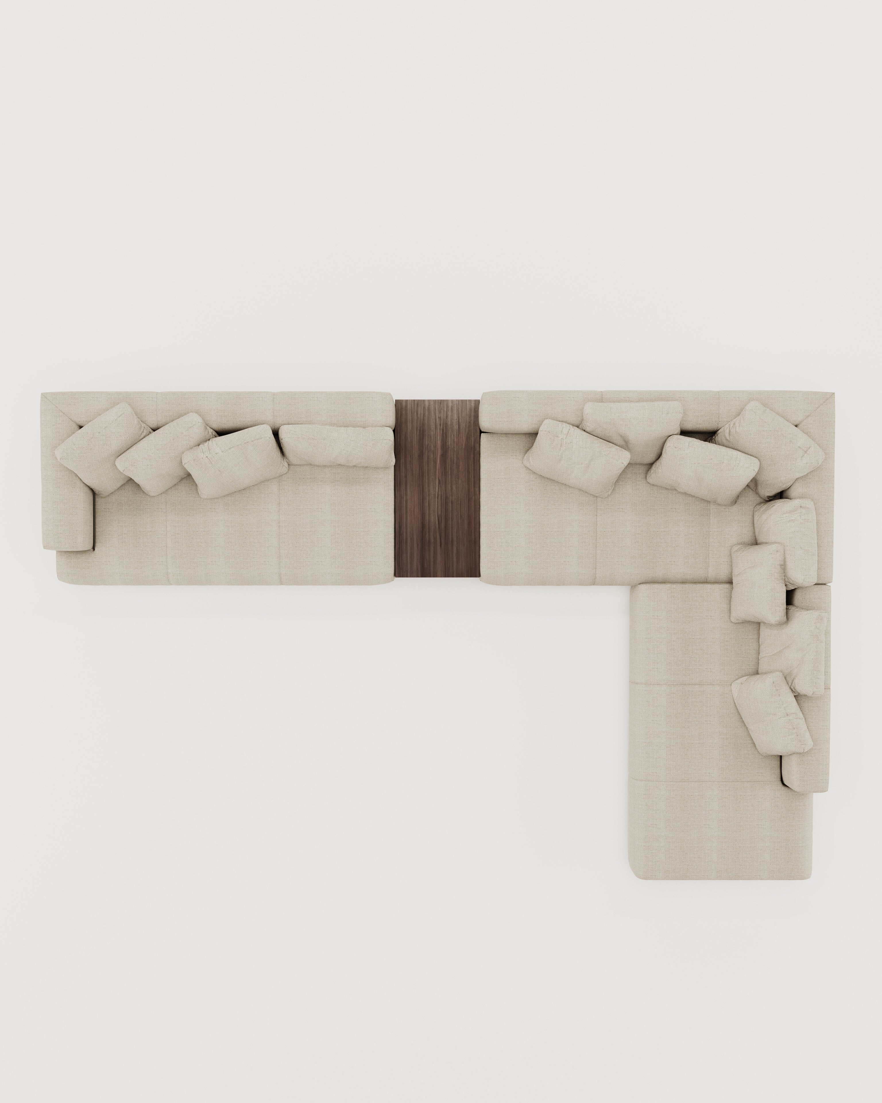 Dallas Corner Sofa - Table, for the living room or lounge area