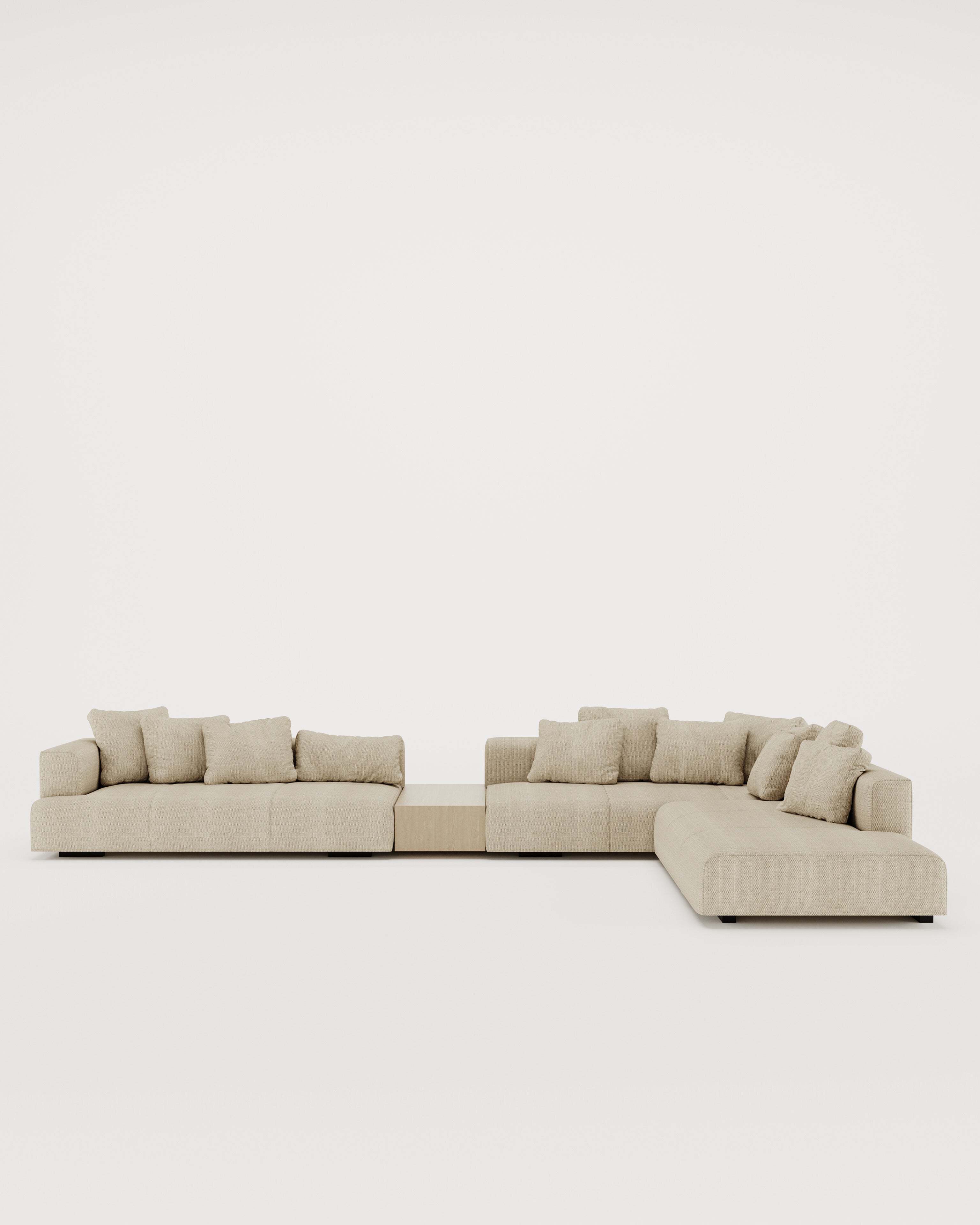 Dallas Corner Sofa - Table, for the living room or lounge area