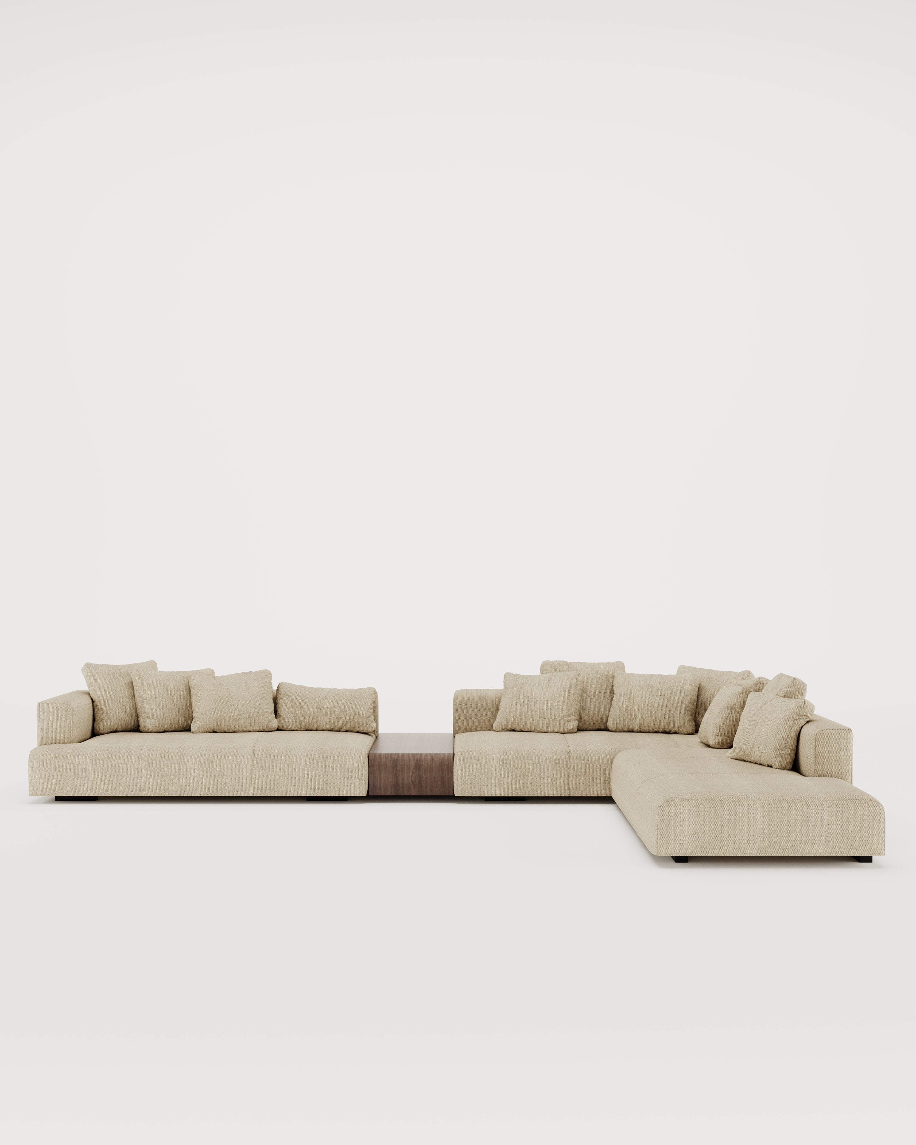 Dallas Corner Sofa - Table, for the living room or lounge area