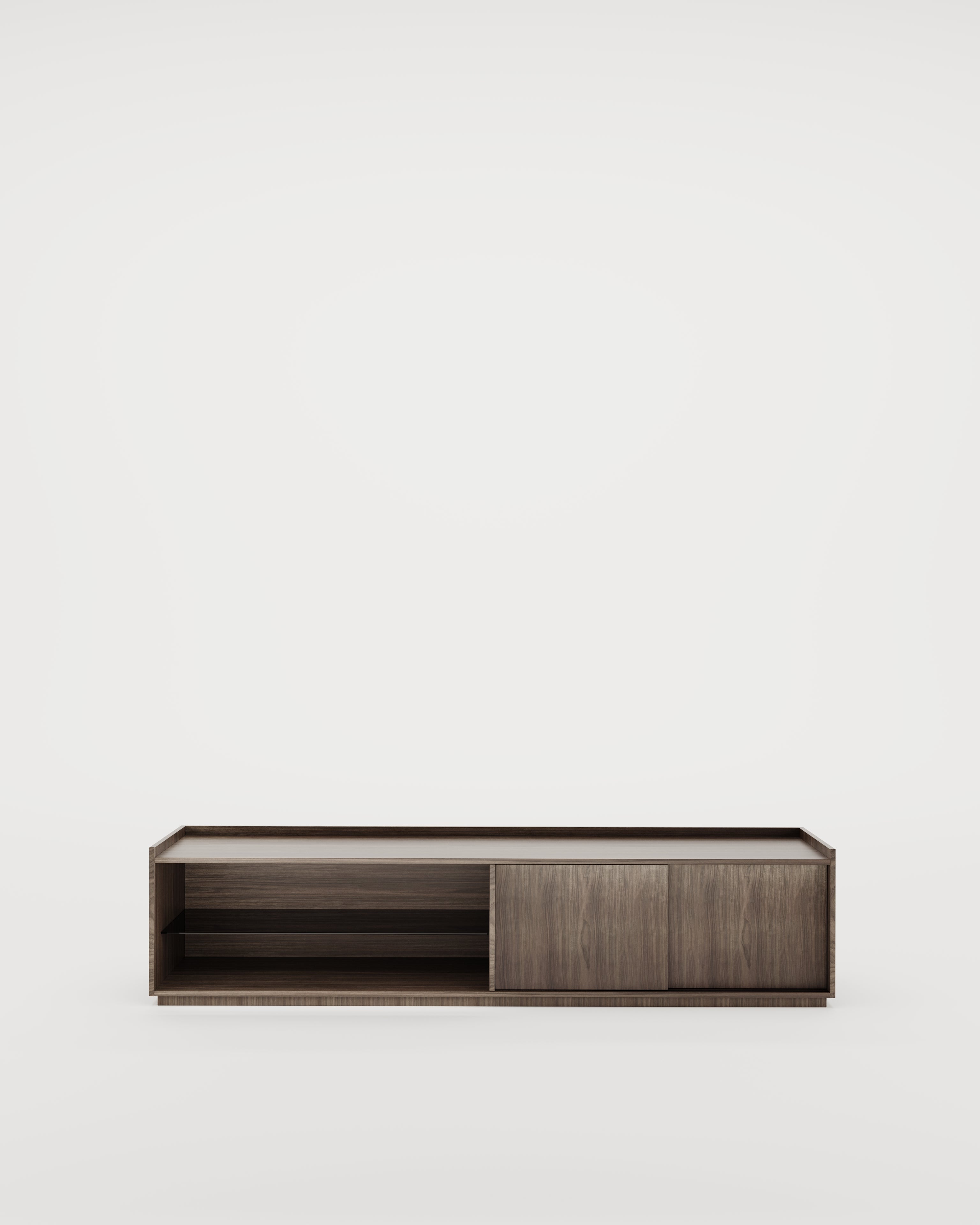 Dallas TV Cabinet, 200 cm wide, for media storage in the living room