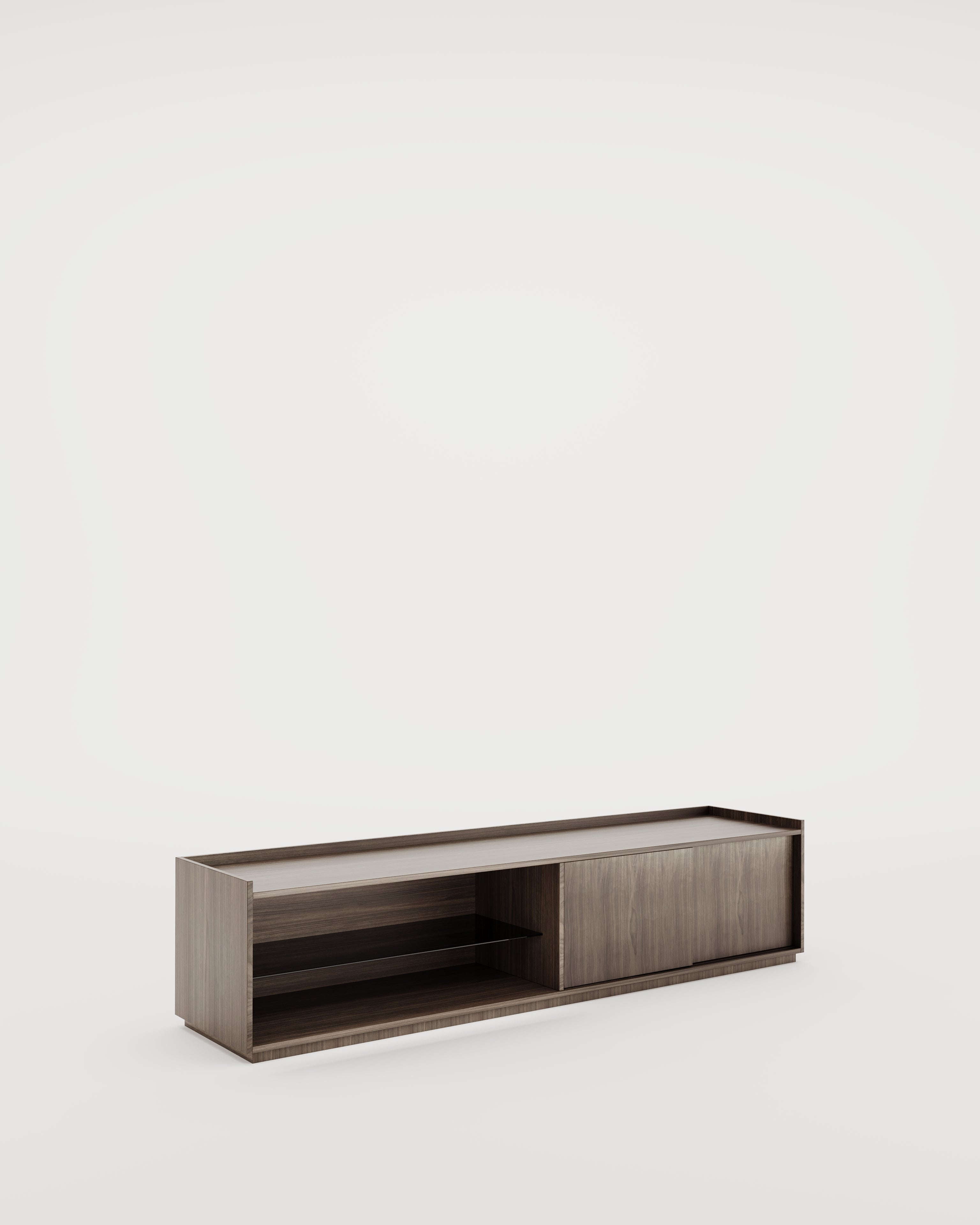 Dallas TV Cabinet, 200 cm wide, for media storage in the living room