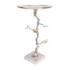 AB - BIRDS SIDE TABLE SILVER