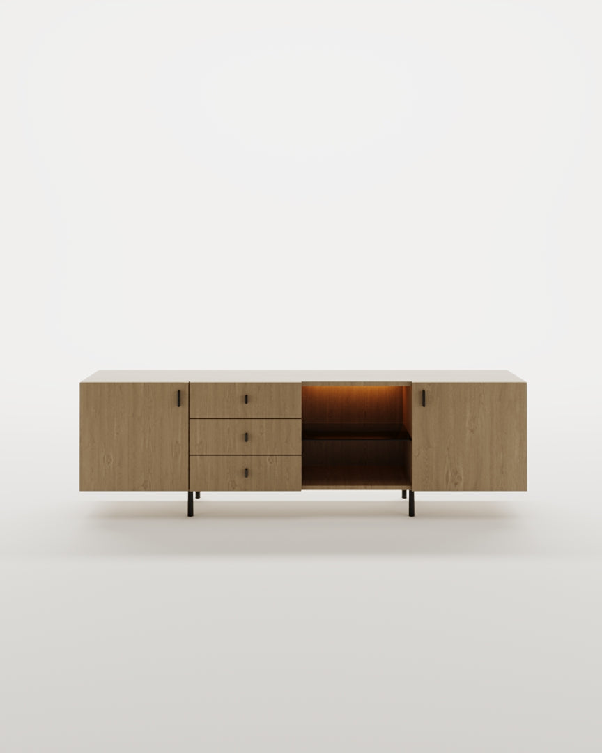 Havana Sideboard, 200–220 cm wide, for living and dining room storage