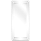 Beveled Rectangular Clear HD Wall Mounted Mirror for Bathroom, Vanity, Bedroom Mirrors, 3 sizes