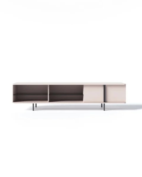 Nord TV Cabinet, 200–220 cm wide, for media storage in the living room