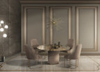 SI - PRESTIGE ROUND ITALIAN MARBLE DINING TABLE