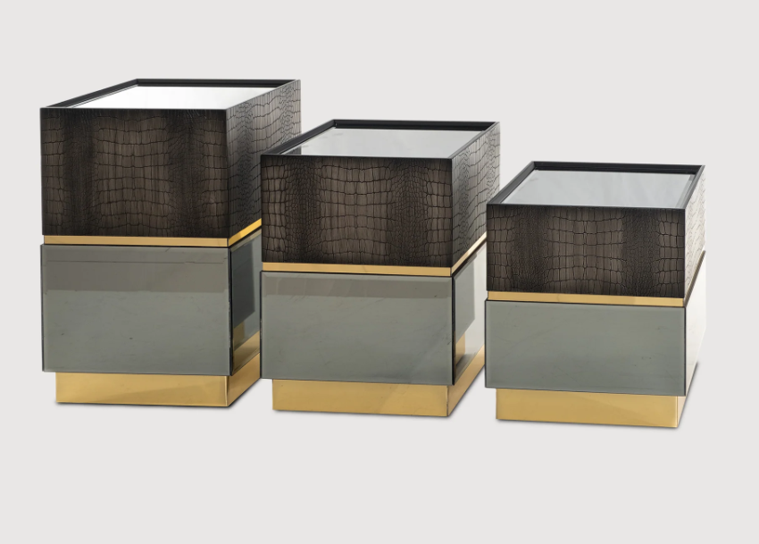 FF - IMPERIAL CROC SIDE TABLE