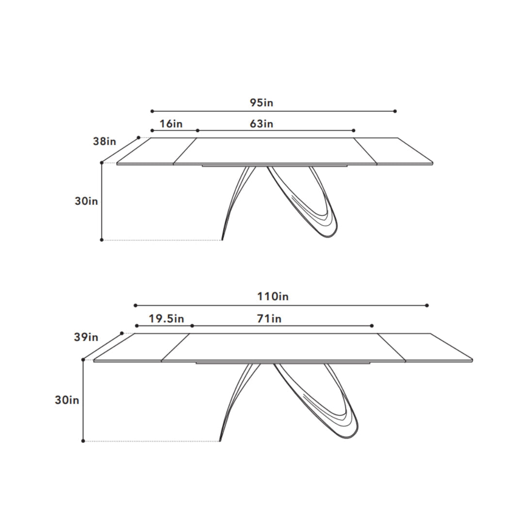 MB - SIGNATURE EXTENSION DINING TABLE