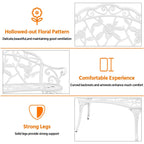 Yaheetech Outdoor Metal Bench Patio Park Garden Bench - N/A