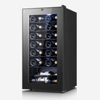 17 Inch 28 Bottle Wine/Beverage Fridge, Stainless Steel Wine Cooler for Home & Commercial Use