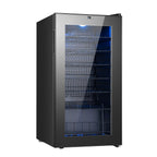 17 Inch 28 Bottle Wine/Beverage Fridge, Stainless Steel Wine Cooler for Home & Commercial Use